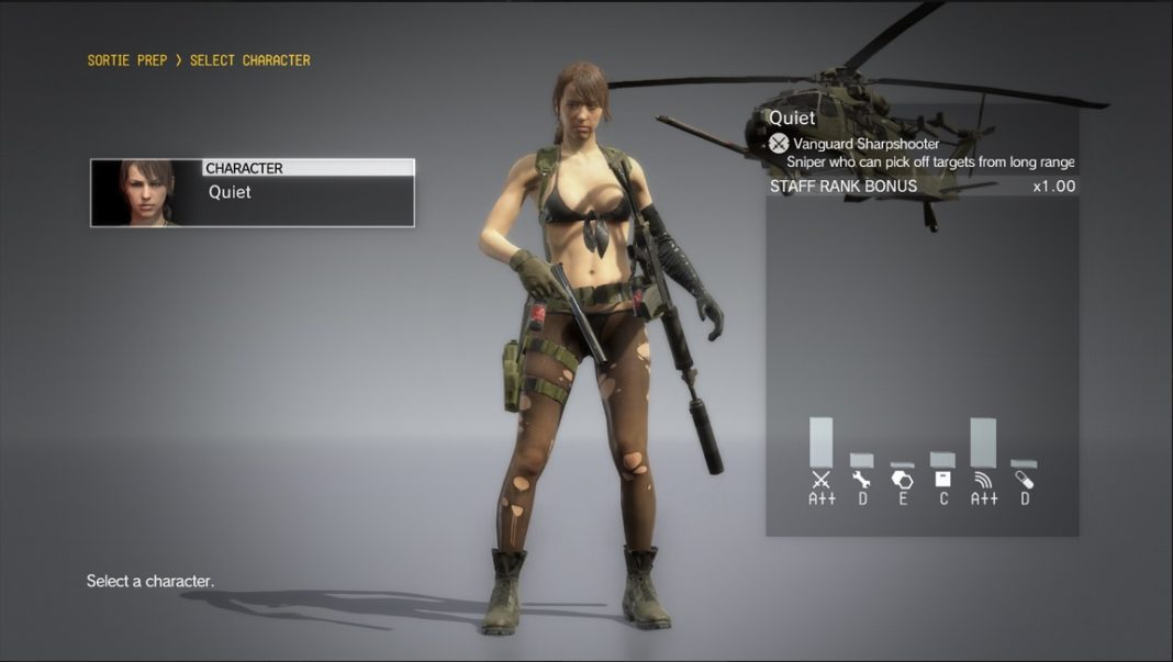 Atualização de Metal Gear Solid V agora permite jogar a Quiet