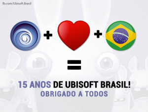 Ubisoft comemora 15 anos de Brasil