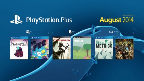 PSN Plus Agosto de 2014
