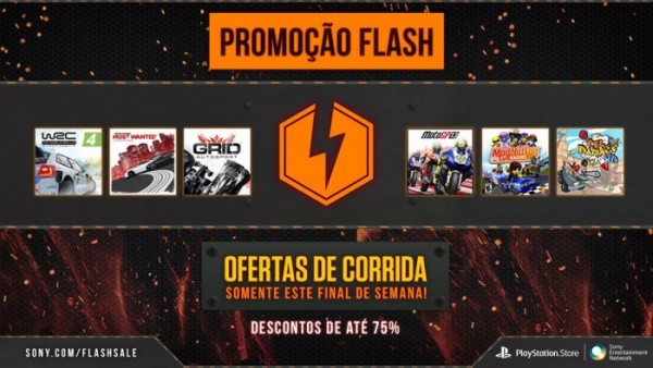 Flash Sale! Diversos games com descontos de até 75%