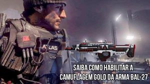 Camuflagem GOLD para BAL-27 em Advanced Warfare
