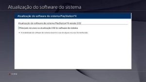 Sony lança Update 2.02 para PS4