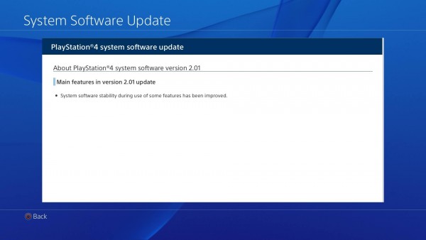 Sony lança o Update 2.01 para PS4