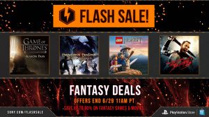Sony anuncia a Flash Sale: Ofertas de Fantasia