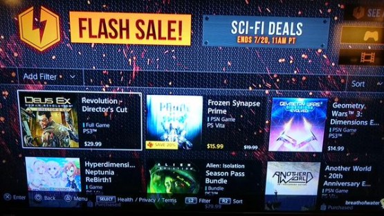 Lista de jogos da Flash Sale vaza na PSN