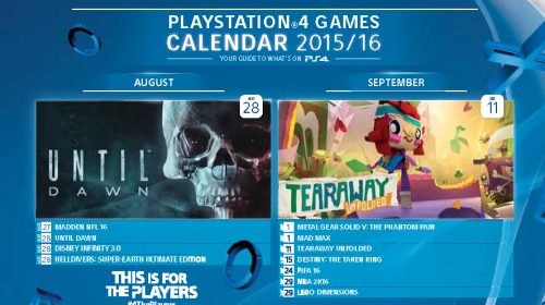 Sony apresenta calendário de lançamentos para PS4