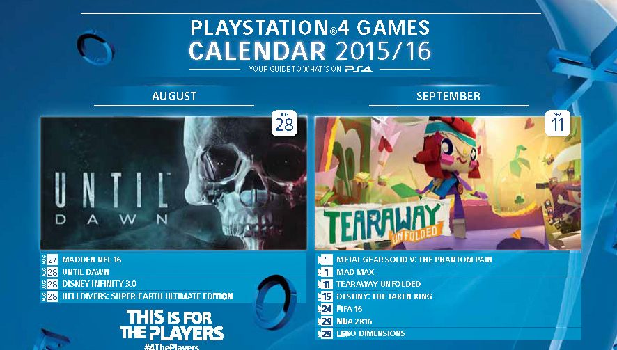Sony apresenta calendário de lançamentos para PS4
