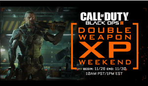 Black Ops 3: Dobro de XP para armas começa nessa quinta