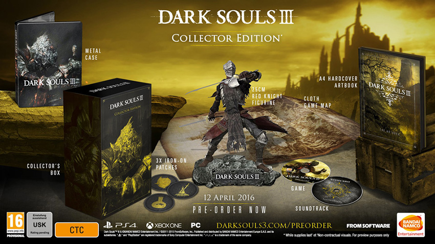 Dark Souls III: Novos detalhes das edições de colecionador