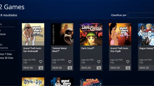 Jogos de PS2 já estão disponíveis para PS4 na PSN