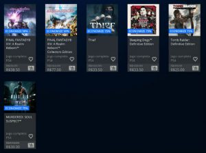 Sony anuncia Square Enix Sale na PlayStation Store