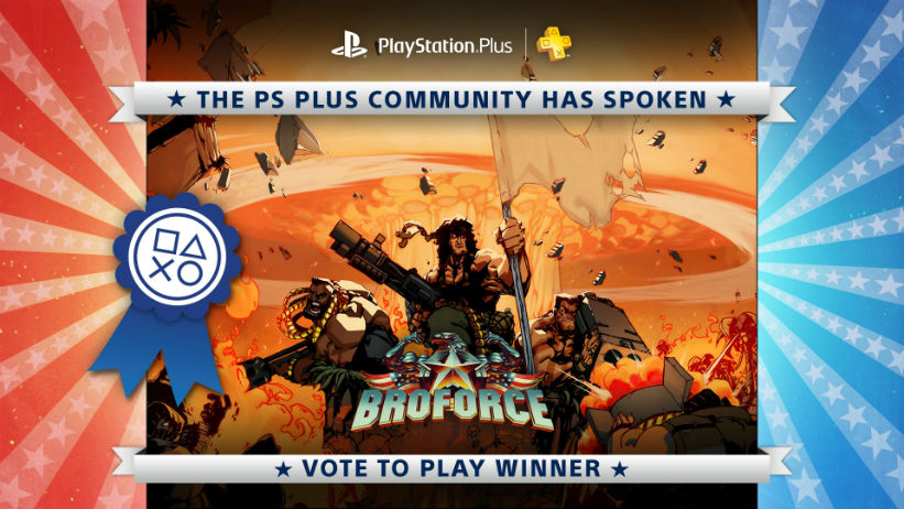 Broforce é o escolhido para PlayStation Plus de março