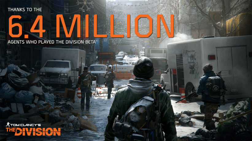 The Division registrou 6,4 milhões de jogadores na beta aberta