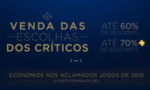 “Venda das escolhas dos críticos” é a nova promoção da PSN