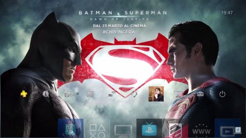 Tema gratuito de Batman vs Superman está disponível no PS4