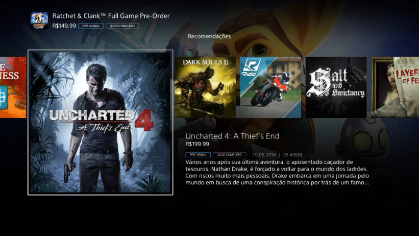Nova interface da PlayStation Store já pode ser acessada