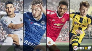 Vaza design das cartas ouro do Ultimate Team do FIFA 17