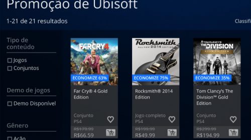 Jogos da Ubisoft estão em promoção na PSN; confira jogos