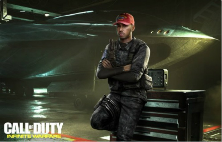 Piloto Lewis Hamilton estará em Call Of Duty: Infinite Warfare