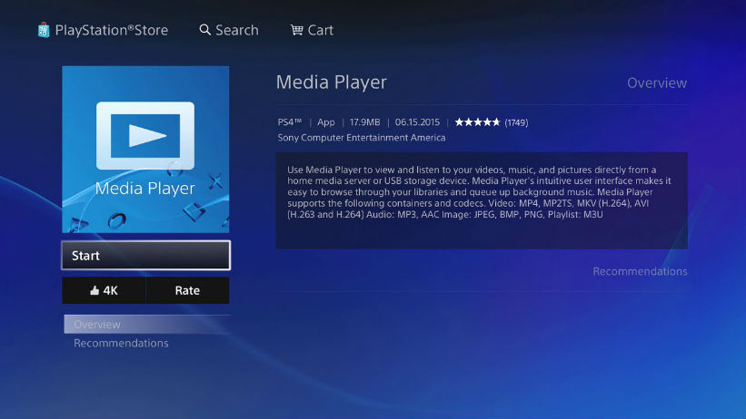 Media Player do PlayStation 4 recebe atualização; confira