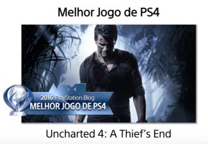 Novidade! Uncharted 4 é eleito o GOTY de 2016 pela PlayStation