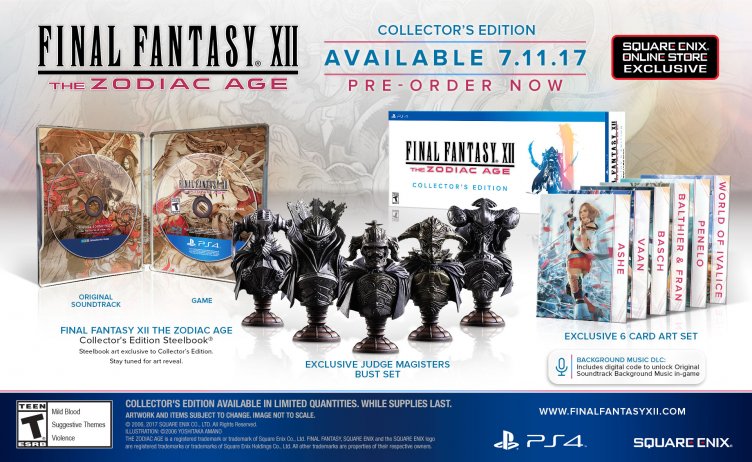 Belas! Edições especiais de Final Fantasy XII: The Zodiac Age são reveladas