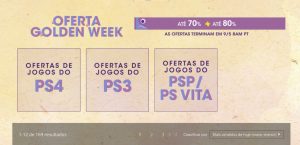 Sony anuncia “Promoção Golden Week” na PSN; veja jogos e preços