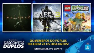 Promoção “Descontos Duplos” oferece jogos mais baratos na PSN; veja