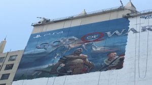 Às vésperas da E3, God Of War chama atenção em Los Angeles