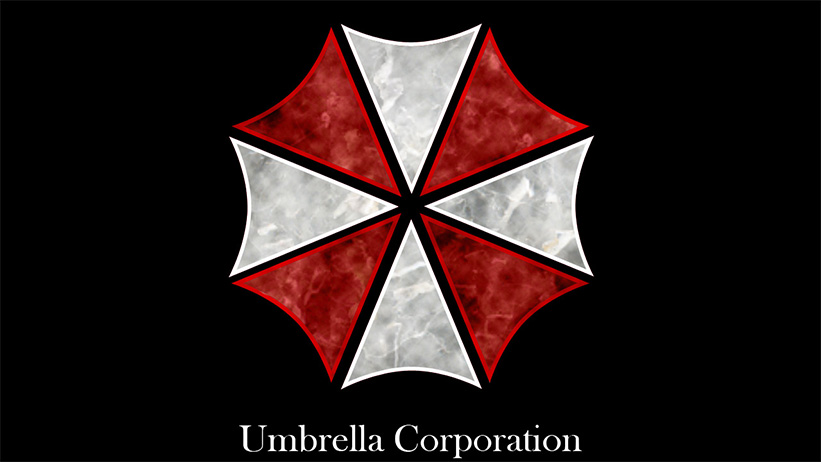 Clínica copia logo da Umbrella Corporation de Resident Evil