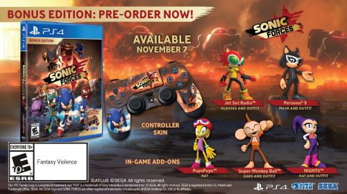 A toda velocidade! Sonic Forces chega ao PS4 em 7 de novembro