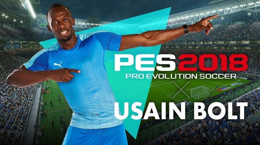 Konami mostra mais detalhes de Usain Bolt no PES 2018