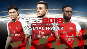 Konami anuncia Arsenal como parceiro oficial do PES 2018