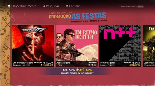 Promoção Festiva: 5º semana de descontos já está disponível na PSN