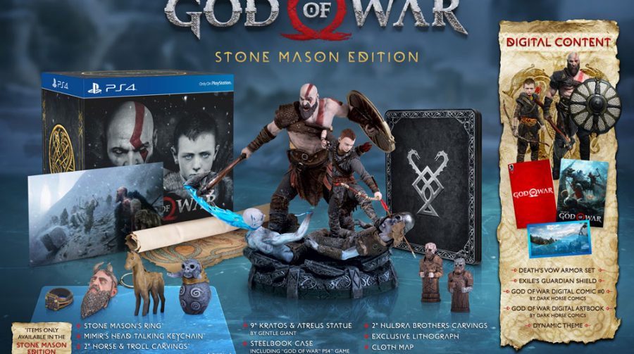 Edição Especial! GameStop revela God of War: Stone Mason Edition