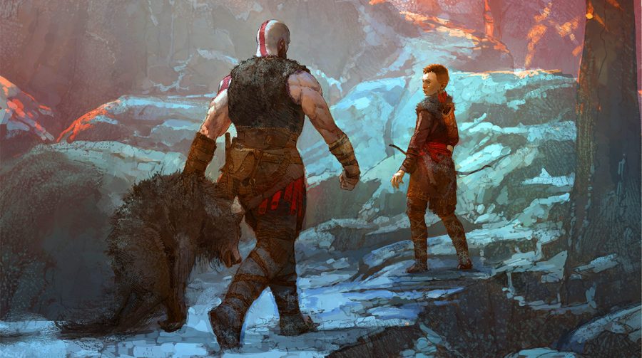 Novas artes de God of War mostram Kratos e Atreus em ação