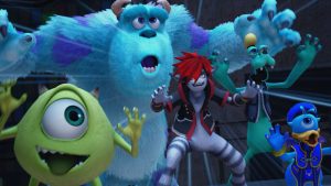 Novo gameplay de Kingdom Hearts lll revela mundo de Monstros S.A.