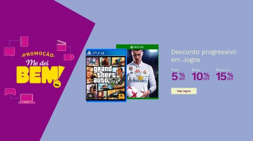 Descontos! Compre jogos com descontos progressivos e pague menos!