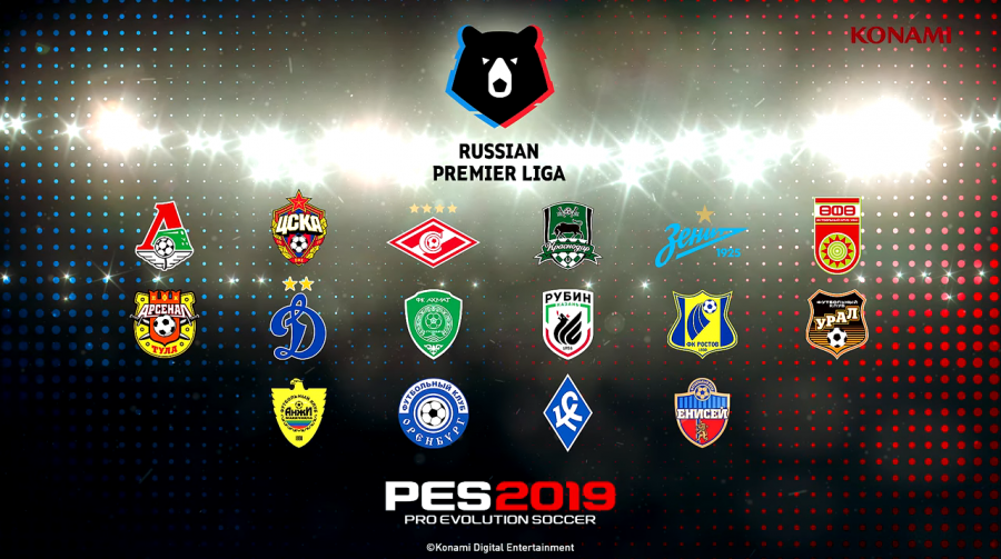 Novo vídeo do PES 2019 destaca licenciamento da Liga Russa