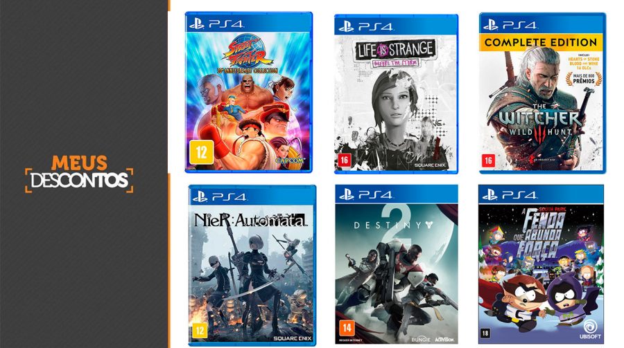 Descontos! Confira os melhores preços em jogos de PS4