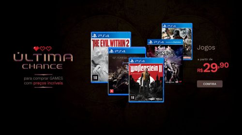 A partir de R$ 29! Saraiva oferece descontos em diversos jogos de PS4