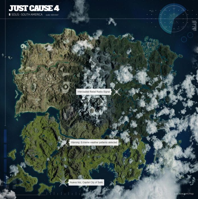 Tamanho é documento? Square Enix revela mapa de Just Cause 4