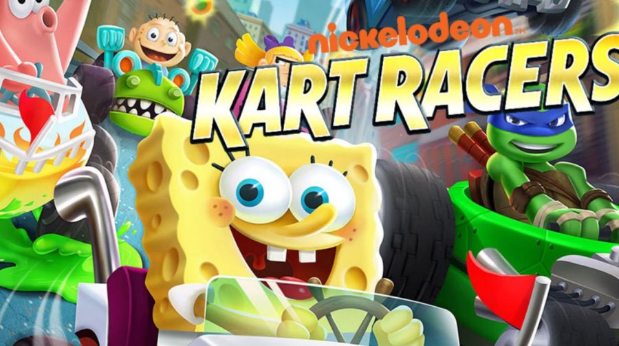 Bob Esponja e Patrick aceleram em gameplay de Nickelodeon Kart Racers