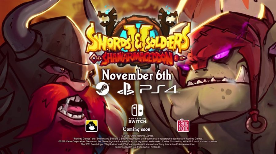 Swords and Soldiers 2: Shawarmageddon chega em novembro ao PS4