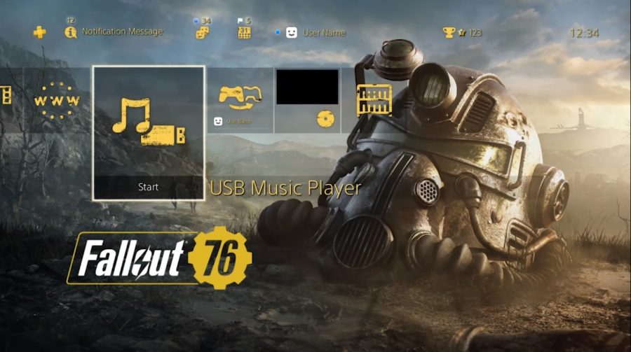 Contagem regressiva! PlayStation oferece tema gratuito de Fallout 76