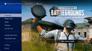 Esquentando! Suposto anúncio de PUBG surge na PlayStation Store