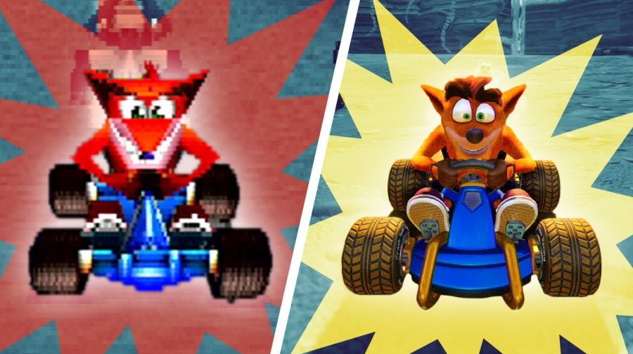 Compare: Crash Team Racing do PS1 vs. Crash Team Racing do PS4