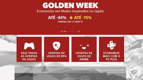 Descontos! Sony anuncia Golden Week Sale; Descontos de até 75%