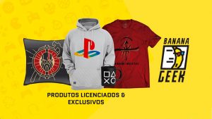 Loja Banana Geek estreia no Brasil com lançamento de nova coleção oficial de PlayStation