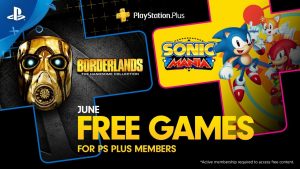 [Oficial] PS Plus de junho trará Sonic Mania e Borderlands: The Handsome Collection